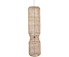Pakabinamas šviestuvas Bazaar Pakabukas, GuanYin, 30x30x130 cm, Natūrali, Banano lapas