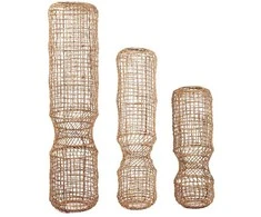Pakabinamas šviestuvas Bazaar Pakabukas, GuanYin, 30x30x130 cm, Natūrali, Banano lapas