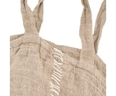 Bazaar Pirkinių krepšys, The Tote-ally Linen Shopper, 40x40x3 cm, natūralios spalvos, linas