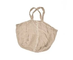 Bazaar Pirkinių krepšys, The Tote-ally Linen Shopper, 40x40x3 cm, natūralios spalvos, linas