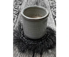 Bazaar Poilsis, Fringe Raffia, 10x10x1 cm, Juoda