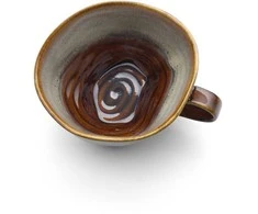 Bazaar Puodelis, 11x13.5x6.2 cm, ruda pilka, keramika