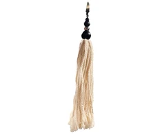 Bazaar Raktų pakabukas, Medvilnės medžiaga, 0,03x0,03x0,2 m, Juoda