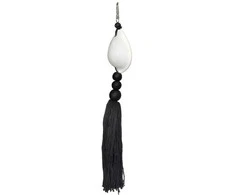 Bazaar Raktų pakabukas, Togian, 0,04x0,25x0,03 m, Juoda Balta