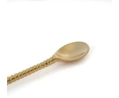 Bazaar Šaukštelis, Palmės medis ilgas, 0,03x0,2x0,01 m, Aukso spalvos