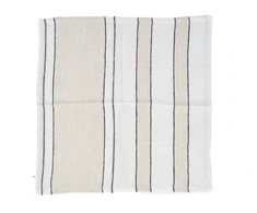 Bazaar Servetėlė 45x45 cm Juoda Balta Linas