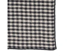Bazaar Servetėlė 45x45x2 cm Juoda, linas