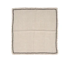 Bazaar Servetėlė 45x45x2 cm Juoda Linas