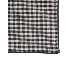 Bazaar Servetėlė 45x45x2 cm Juoda, linas