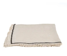 Bazaar Servetėlė 45x45x2 cm Juoda Linas
