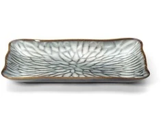 Bazaar Stačiakampė lėkštė 19,5x30,5x3,3 cm pilkai ruda, keramika