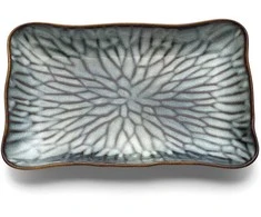 Bazaar Stačiakampė lėkštė 19,5x30,5x3,3 cm pilkai ruda, keramika