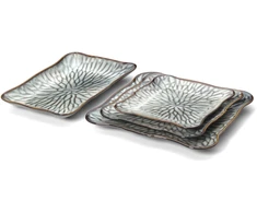 Bazaar Stačiakampė lėkštė 19,5x30,5x3,3 cm pilkai ruda, keramika