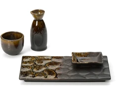 Bazaar Stačiakampė lėkštė 25,9x2x14,5 cm ruda keramika