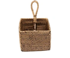 Bazaar Stalo įrankių dėklas, 18x18x29 cm, rudas, rotangas