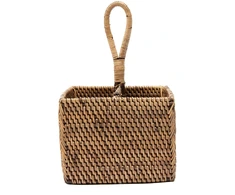 Bazaar Stalo įrankių dėklas, 18x18x29 cm, rudas, rotangas