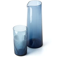 Bazaar Stiklinė Azure Rippled 7.7x7.7x15.3 cm mėlyna stiklas