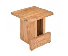 Bazaar Taburetė Suku Block 40x40x45 cm natūrali tikmedžio mediena