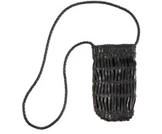 Bazaar Telefono dėklas, The Dial Diva, 4x20x77 cm, juoda, oda