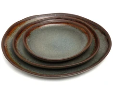 Bazaar Vakarienės lėkštė, 28x28x2,2 cm, įvairių spalvų, akmens keramika