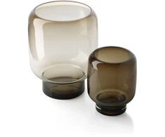 Bazaar Vaza 15.5x15.5x19.5 cm ruda stiklinė