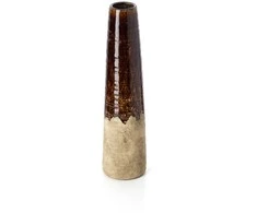 Bazaar Vaza Amber Cone 14.5x14.5x58.5 cm ruda akmens keramika
