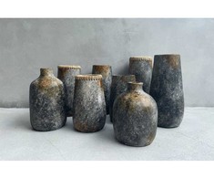 Bazaar Vaza, elegantiška, 0,13x0,13x0,24 m, senovinė pilka