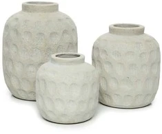 Bazaar Vaza, madinga, 16x16x18 cm, Betonas