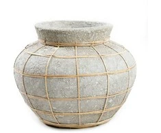 Bazaar Vaza, pilvas, 25x25x19 cm, Natūrali