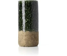 Bazaar Vaza, The Moss Cylinder, 18x18x38 cm, Žalia, Akmens keramika