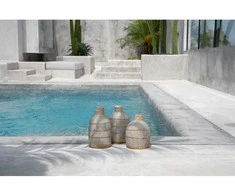 Bazaar Vaza, Whoopy, 0,13x0,13x0,24 m, Betono pilka
