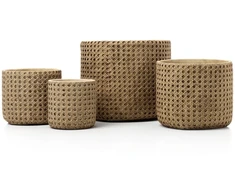 Bazaar Vazonas 12.5x12.5x12.5 cm Natūrali Betonas