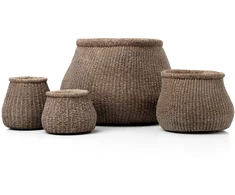 Bazaar Vazonas Faux-Puff 16,7x17x16,5 cm rudas betonas