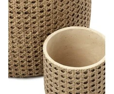 Bazaar Vazonas RattanRock 26x26x24 cm Natūralios spalvos, Betonas