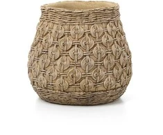 Bazaar Vazonas The Knot XL, 28.3x28.3x25 cm, natūralus betonas