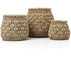 Bazaar Vazonas The Knot XL, 28.3x28.3x25 cm, natūralus betonas