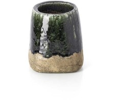 Bazaar Vazonas, The Moss Conical, 17x17x18.5 cm, žalias, akmens keramika