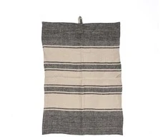 Bazaar Virtuvinis rankšluostis 50x70 cm juodas linas