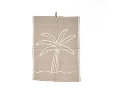 Bazaar Virtuvinis rankšluostis The Linen Palm Tree 50x70 cm baltas linas