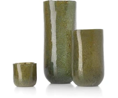 Bazaar Žvakidė, 9x9x9 cm, žalia, stiklas
