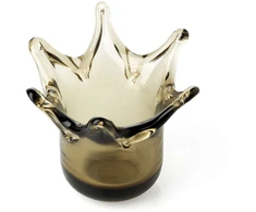 Bazaar Žvakidė, The Crown, 13x13x13 cm, dūminė, stiklas