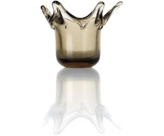 Bazaar Žvakidė, The Crown, 13x13x13 cm, dūminė, stiklas