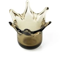Bazaar Žvakidė, The Crown, 13x13x13 cm, dūminė, stiklas