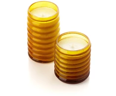 Bazaar Žvakidė The Golden Hive 7.5x7.5x12.5 cm gintaro stiklas