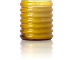 Bazaar Žvakidė The Golden Hive, 8x8x9.5 cm, gintaro spalvos stiklas