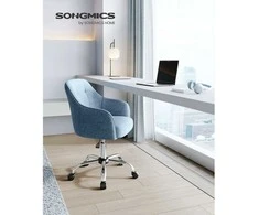 Songmics Namų biuro kėdė mėlyna