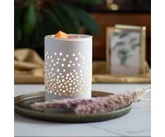 Candle Brothers Vaškas šildytuvas elektrinis keraminis 15x10x10 cm baltas