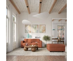 Citysofa 2 vietų modulinė sofa GRACIA - Terakota