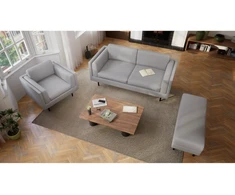 Citysofa 2 vietų sofa Chelsea - Sidabro