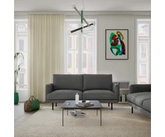 Citysofa 3 vietų sofa Brera - Tamsiai pilka